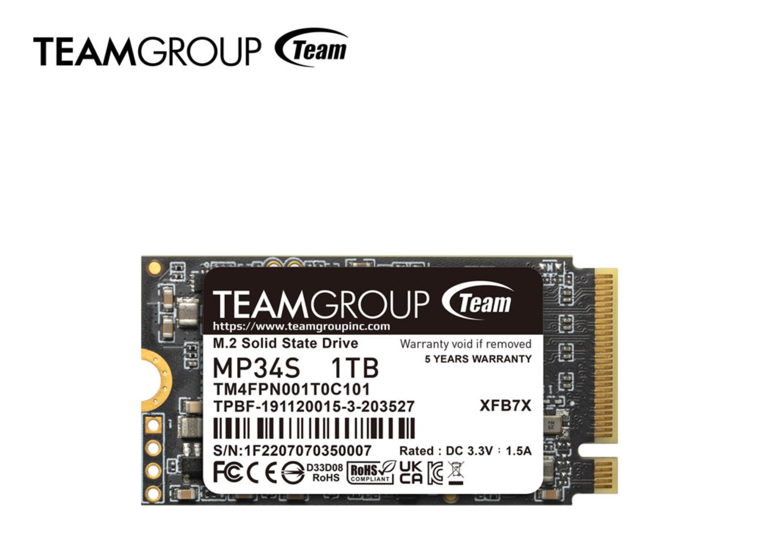 Nouveaux SSD M2 Teamgroup MP34S