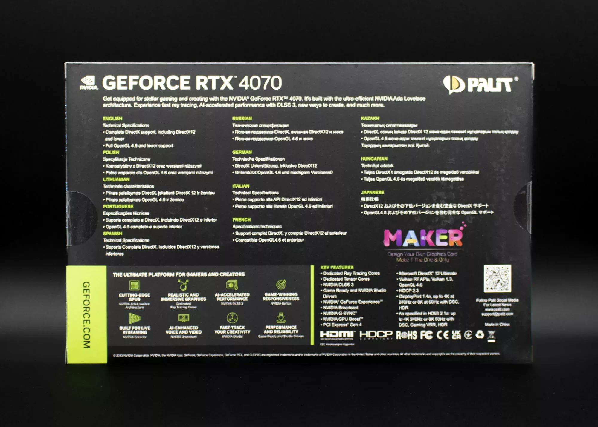 PALIT RTX 4070 Dual Dos