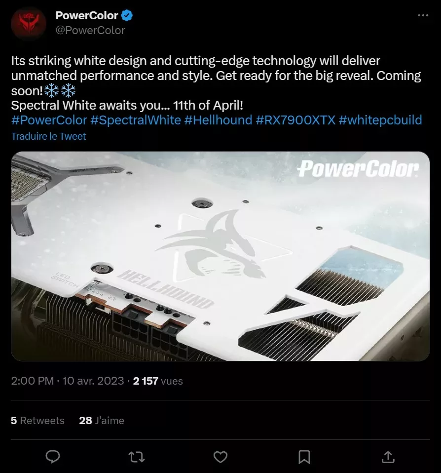 PowerColor Hellohound white 2