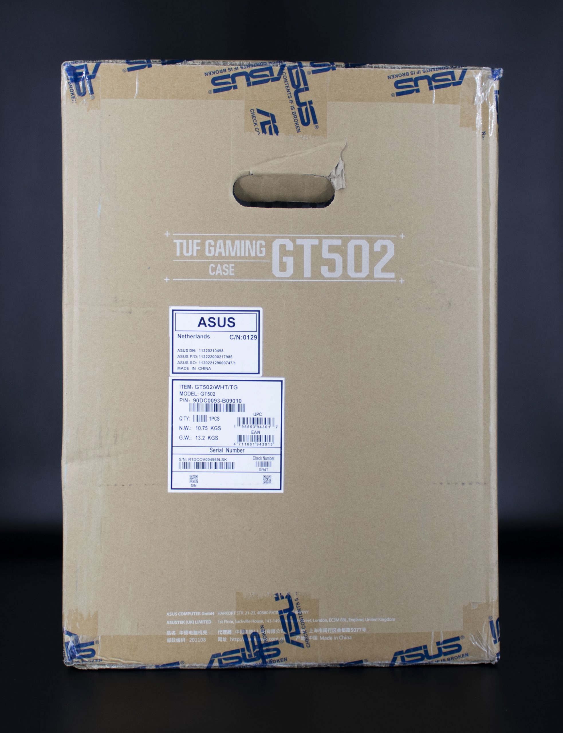 TUF Gaming GT502 emballage