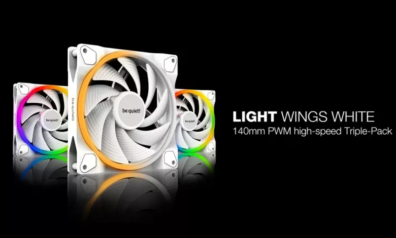 be quiet   light wings white 140 high speed ban
