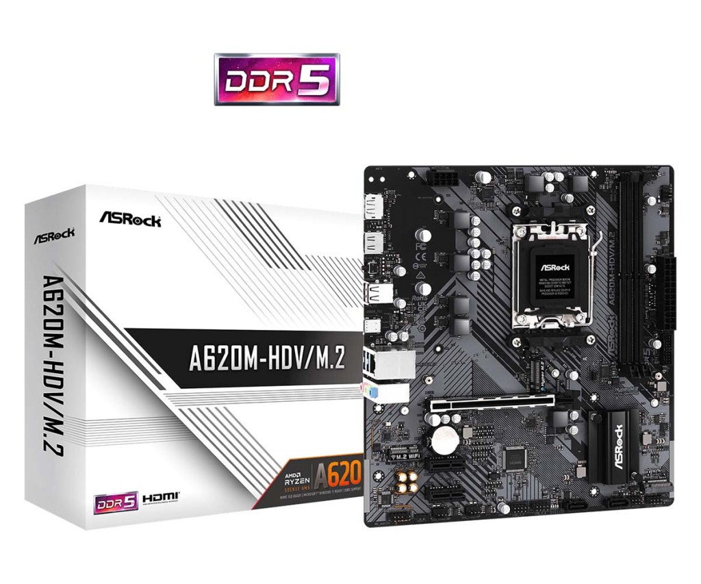 ASRock A620M, quatre cartes mères dont 2 Pro RS 2 ASRock A620M-HDV/M.2