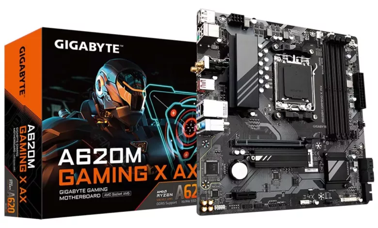 Du gaming abordable avec les Gigabyte A620M Gaming X/X AX 1 carte mere gigabyte a620m gaming x ax jpg webp