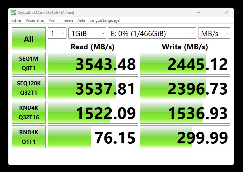 crystal disk mark 8 score