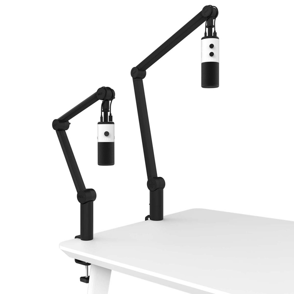 Microphone NZXT Capsule Mini et son bras articulé Boom Arm Mini 4 NZXT Boom Arm vs Boom Arm Mini