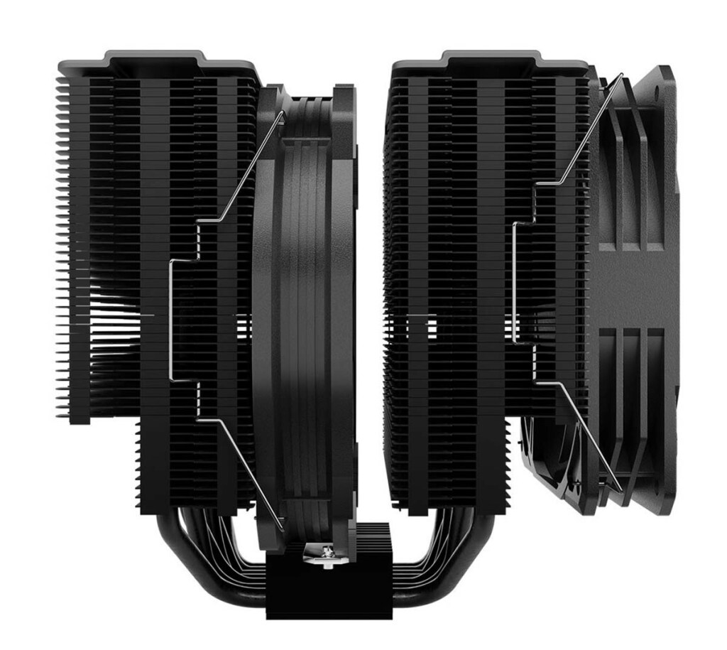 Gamdias Boreas P1-720, un gros ventirad dual-tower 4 Conception asymétrique du ventirad