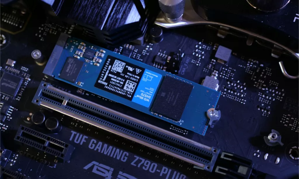 wd sn 570 montage slot m2