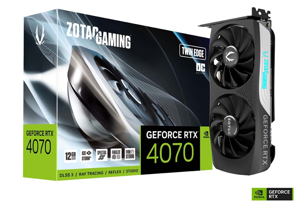 ZOTAC GAMING, nouvelle série GeForce RTX 4070 4 ZOTAC GeForce RTX 4070 Twin Edge OC