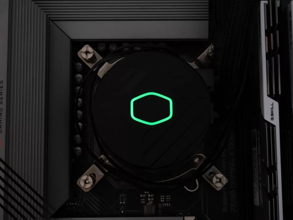Cooler Master 360L Core ARGB RGB pompe vert