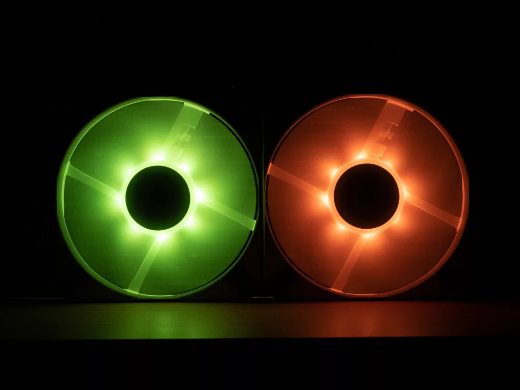 Corsair AF120 RGB Slim RGB vert orange