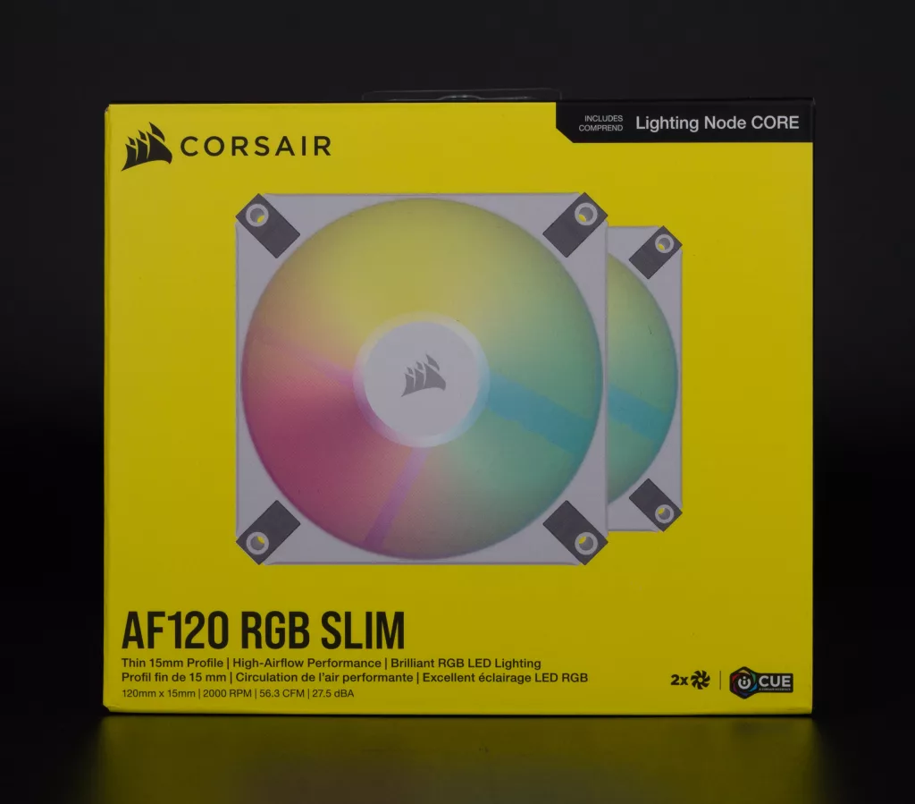 Corsair AF120 RGB Slim boite avant