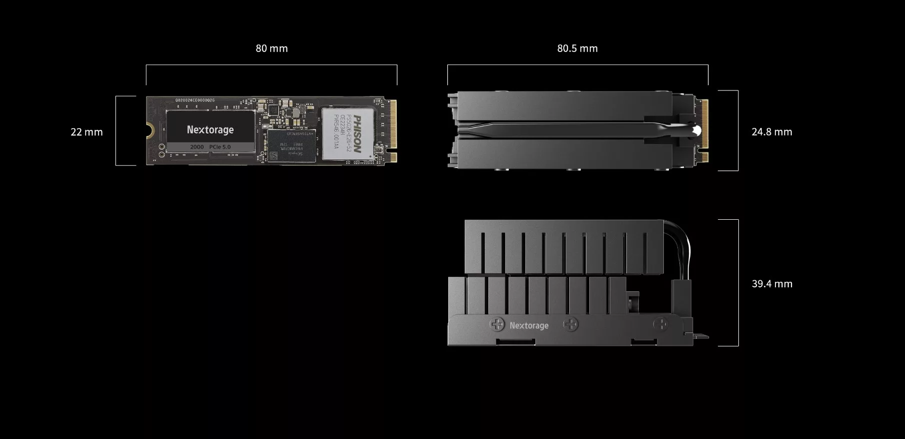 Les SSD NE5N PCIe Gen 5 de Nextorage arrivent 3 SSD NE5N 2