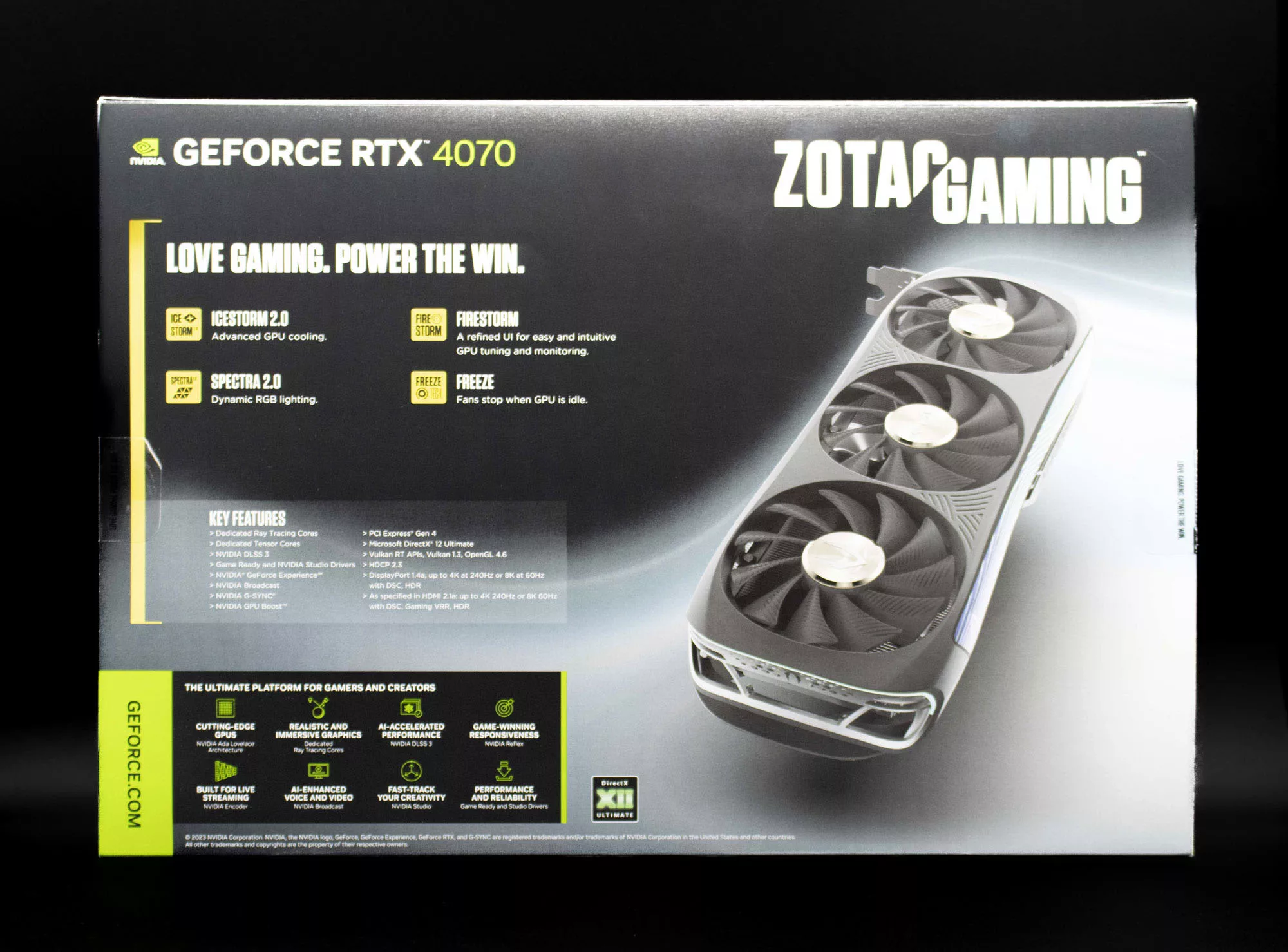 ZOTAC Gaming RTX 4070 AMP AIRO