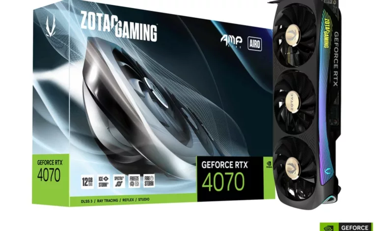 ZOTAC Gaming RTX 4070 AMP AIRO Couv