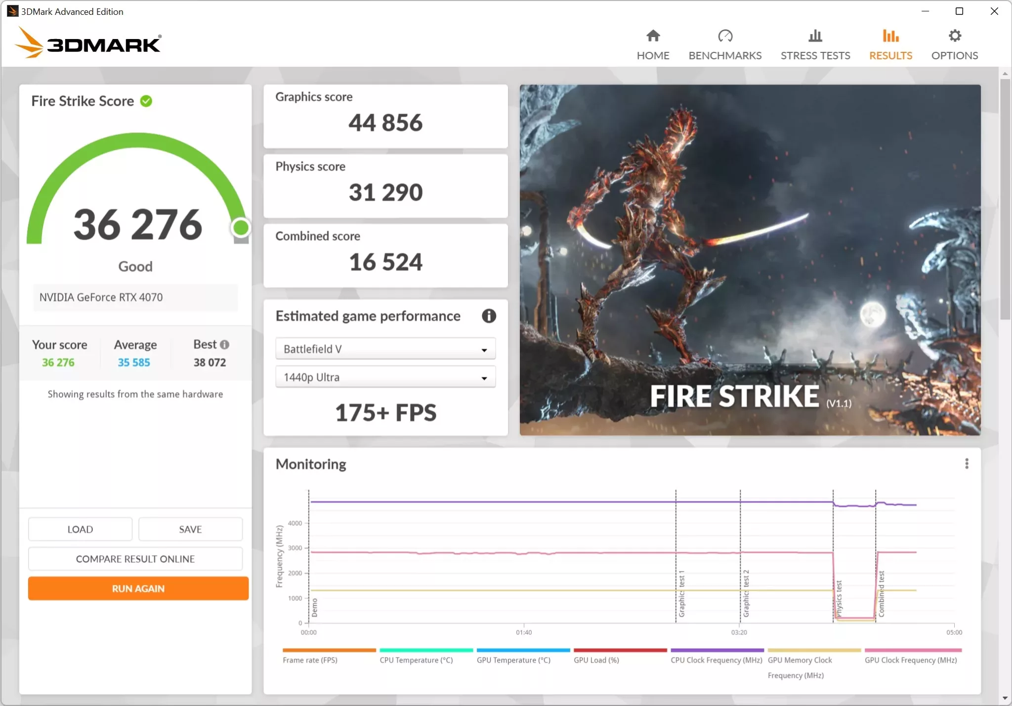 ZOTAC Gaming RTX 4070 AMP AIRO FireStrike