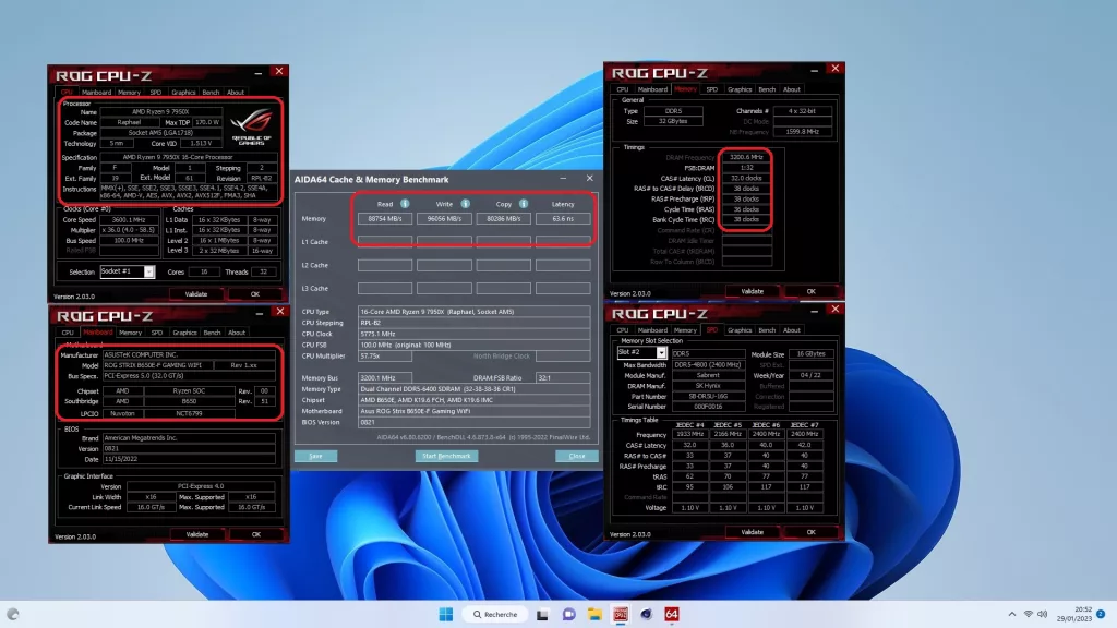 b 650 e f strix oc ram