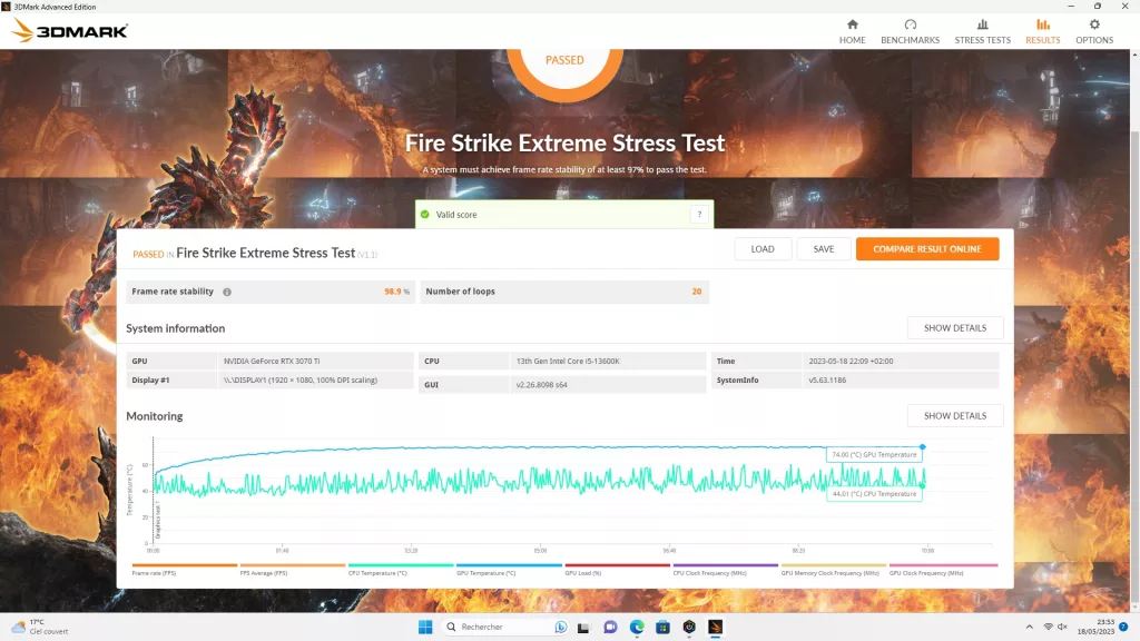 corsair 2000d test gpu avec filtre
