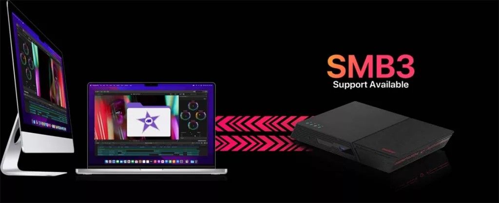 flashstor support smb3 apple final cut pro