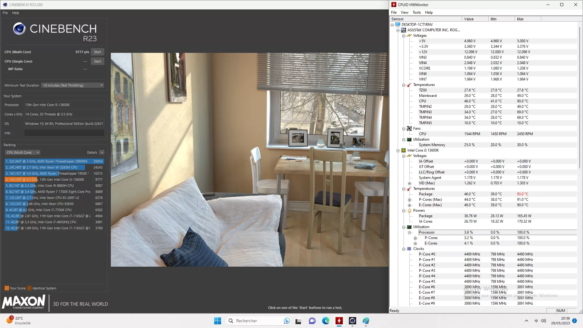terra cpu avec panneau