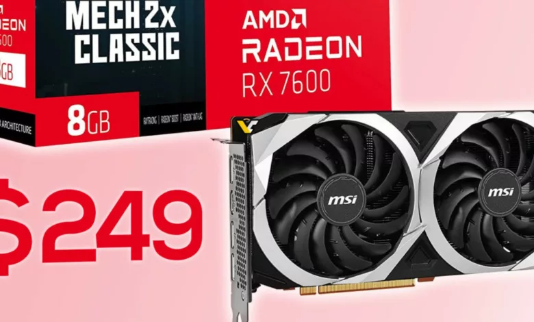 AMD RX 7600 249$