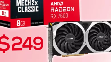 AMD Radeon RX 7600 : les prix baissent ! 32 AMD RX 7600 249$