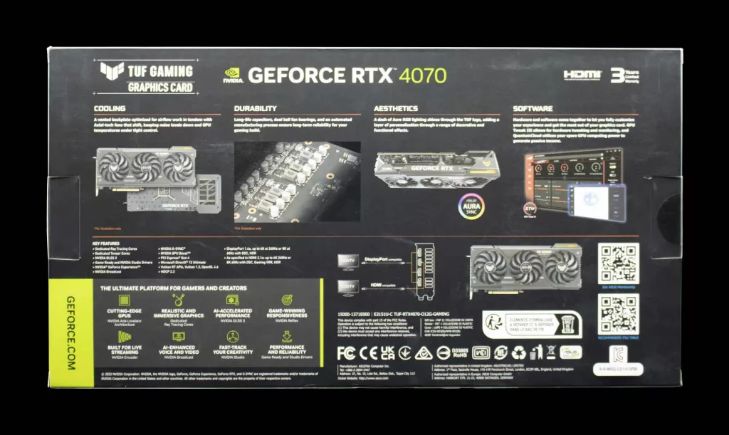ASUS TUF Gaming RTX 4070 OC 002