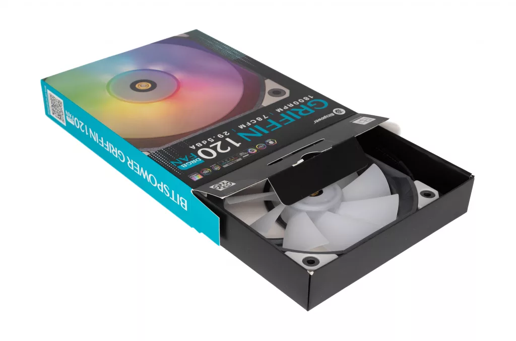 Bitspower Griffin 120 DRGB ouverture boite