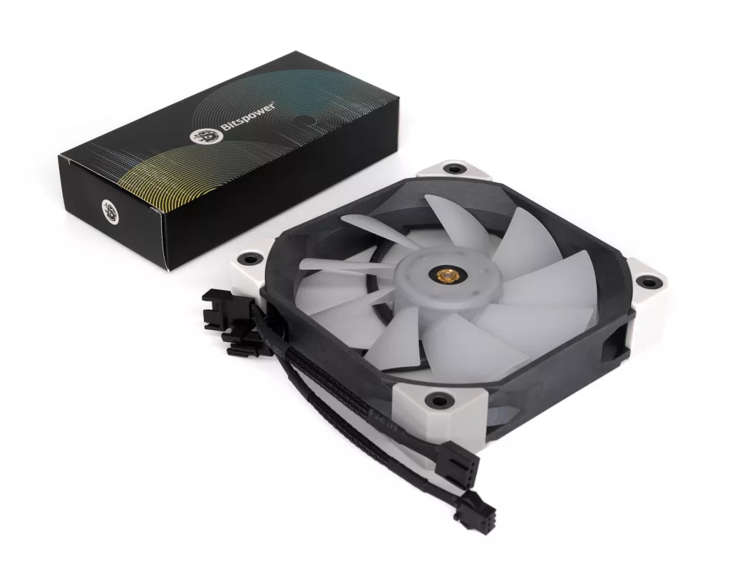 Bitspower Griffin 120 DRGB ventilateur boite accessoires