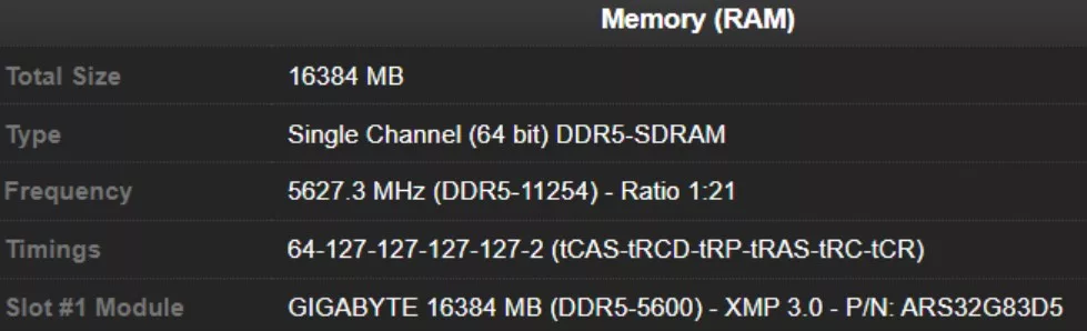 OverClocking mémoire DDR5