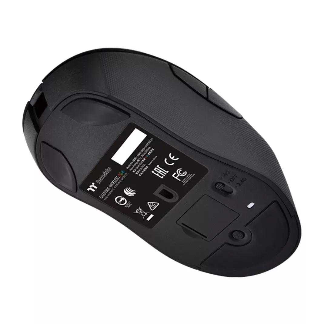 Thermaltake DAMYSUS : 2 nouvelles souris de jeu ergonomiques 3 Souris Thermaltake DAMYSUS Wireless dessous