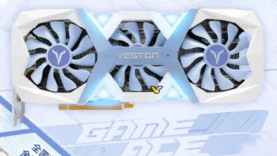 Yeston RTX 4060 Ti Game Ace : nouveau design à base de blanc et de bleu 44 Yeston RTX 4060 Ti Game Ace Couv