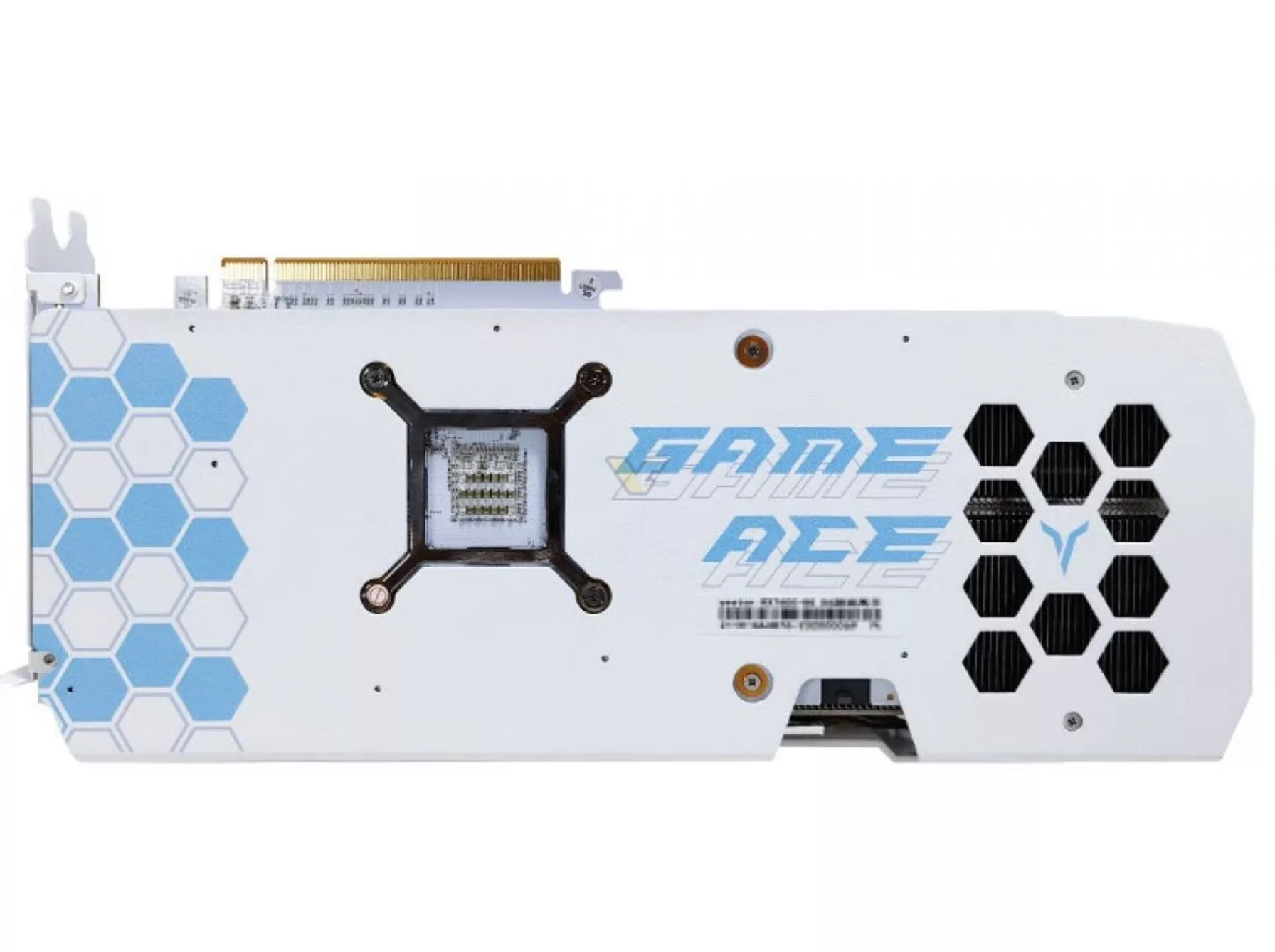 Yeston RTX 4060 Ti Game Ace : nouveau design à base de blanc et de bleu 3 Yeston RTX 4060 Ti Game Ace backplate