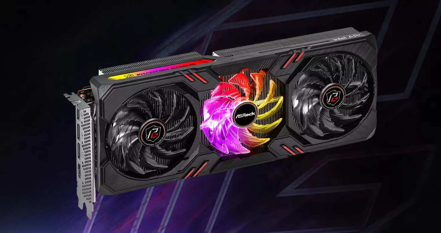 ARC A770 Phantom Gaming Trois Quarts