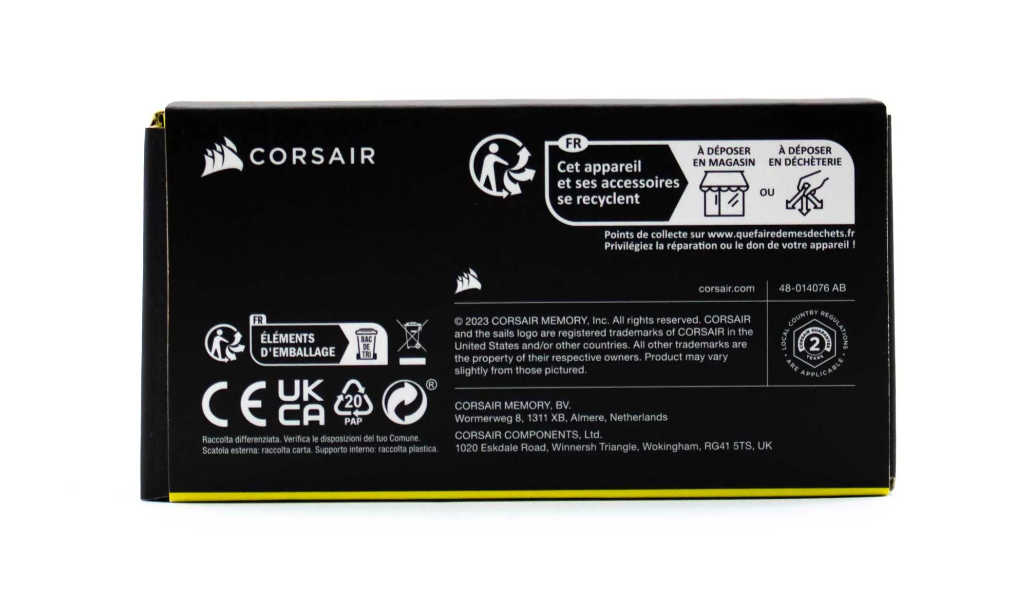 CORSAIR K65 Pro Mini emballage petit côté 1