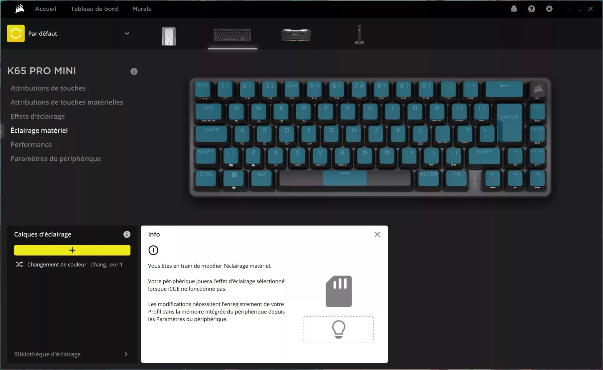 CORSAIR K65 Pro Mini iCUE 10