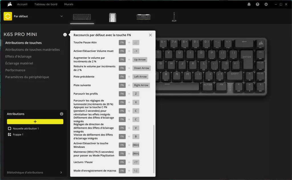 CORSAIR K65 Pro Mini iCUE 6