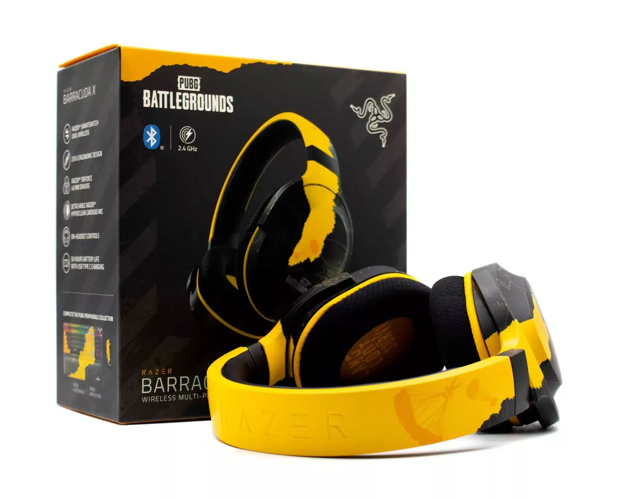 RAZER Barracuda X PUBG Battlegrounds casque et boite