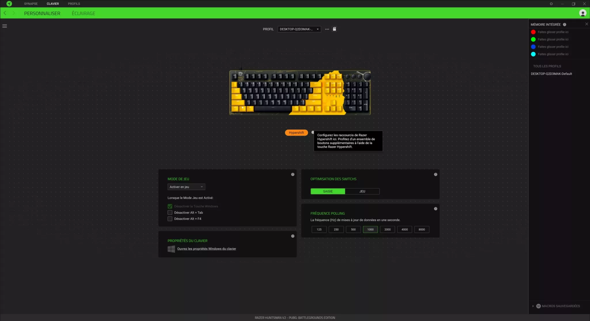 RAZER Huntsman Synapse 005