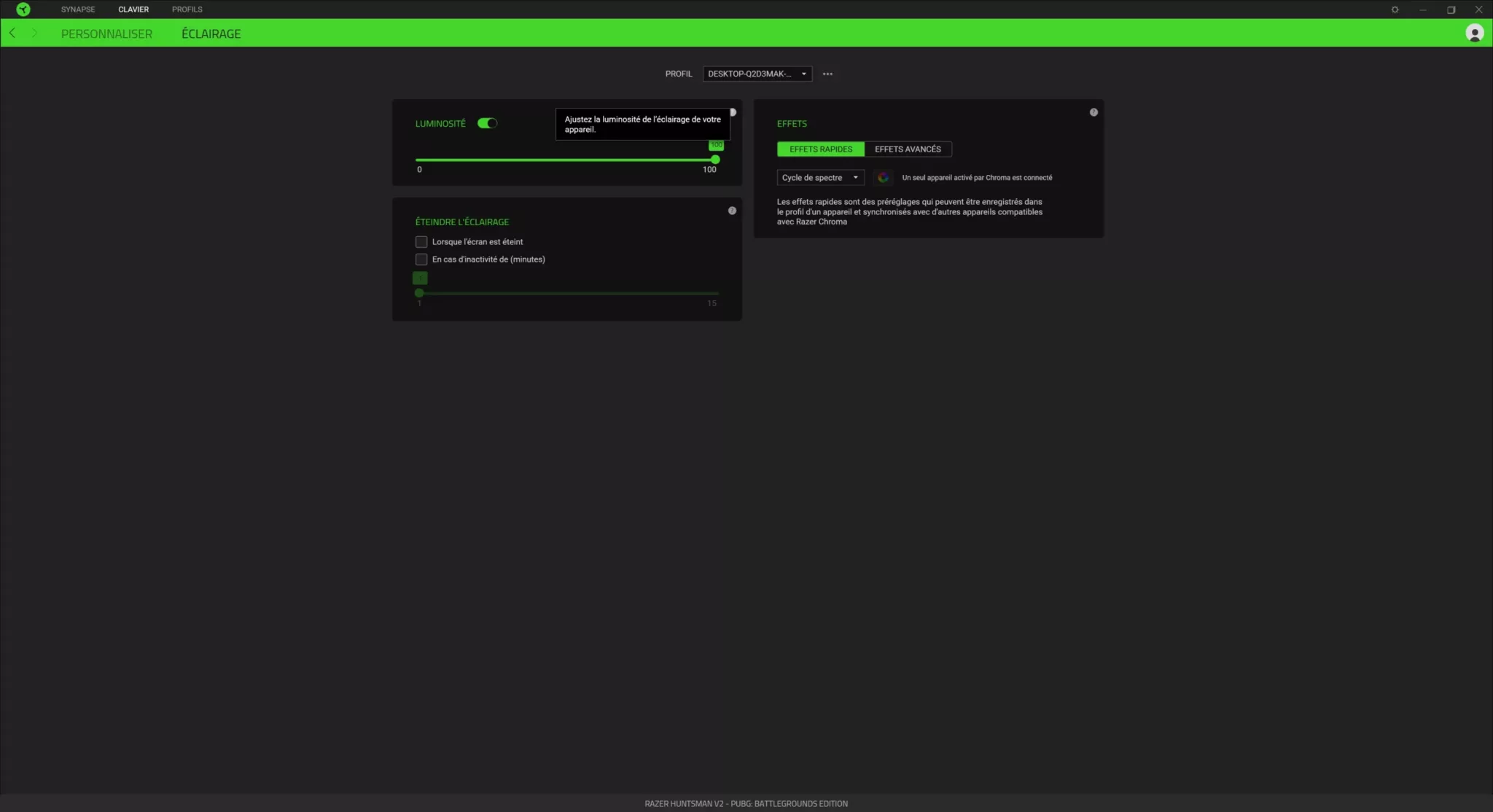 RAZER Huntsman Synapse 010