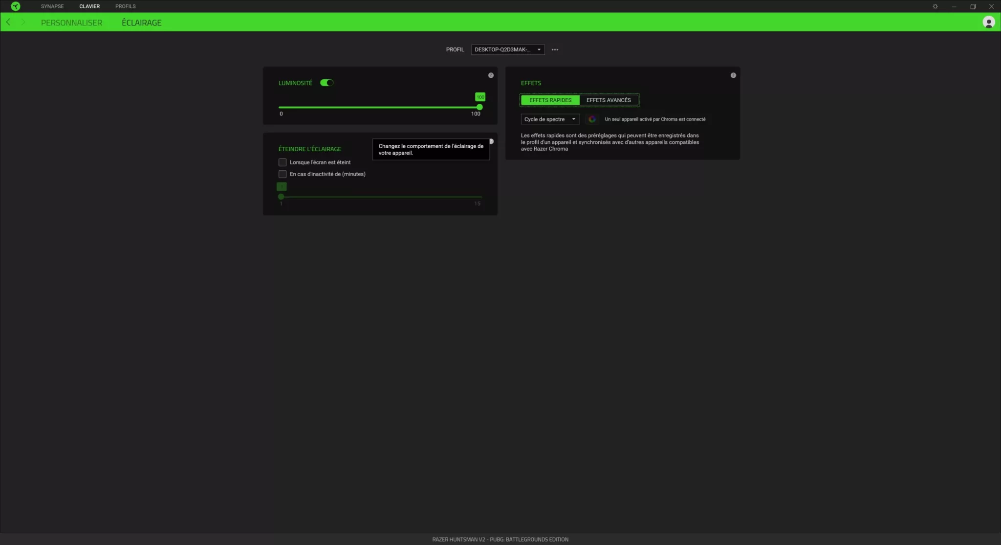 RAZER Huntsman Synapse 011