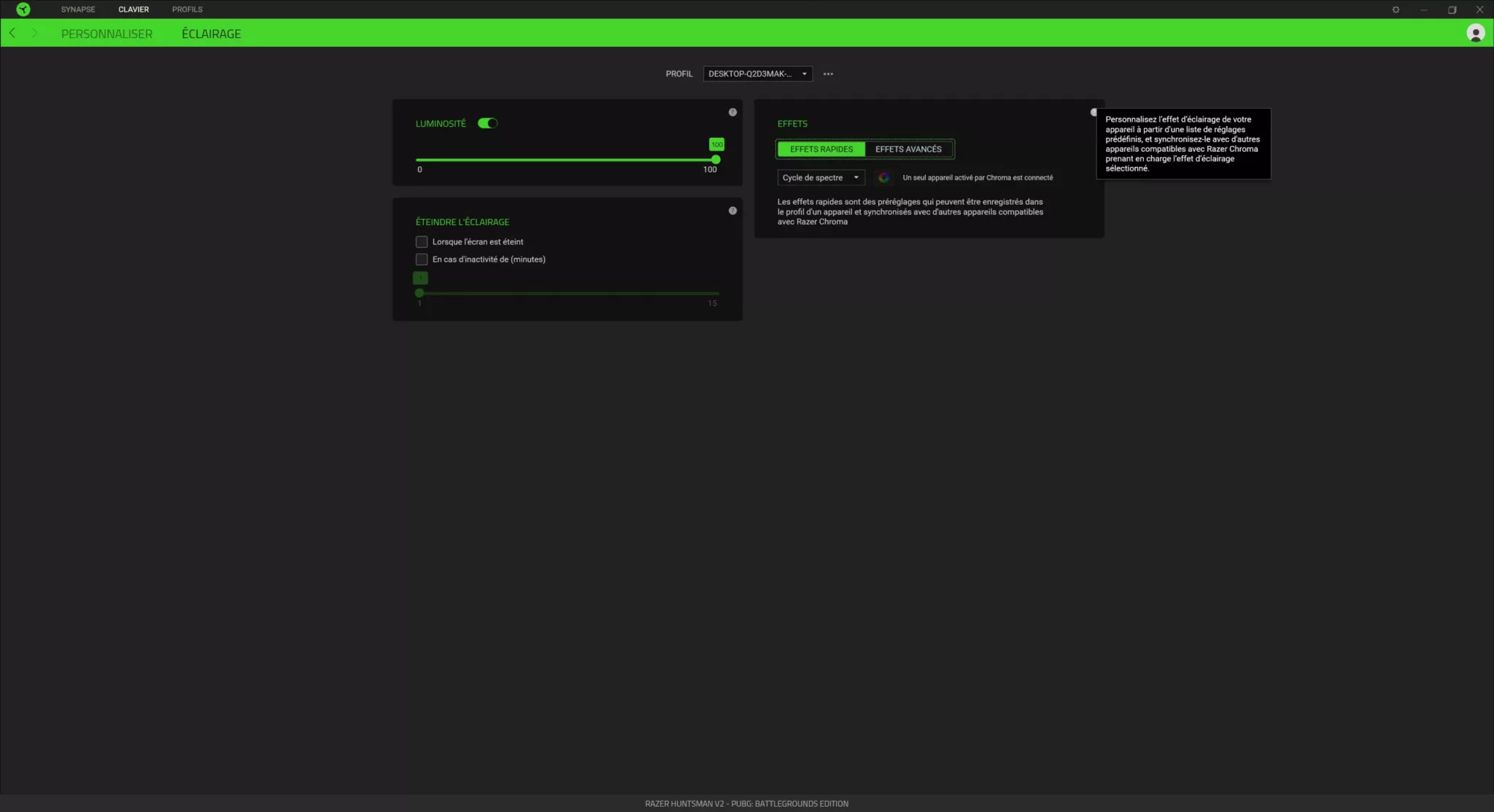 RAZER Huntsman Synapse 012