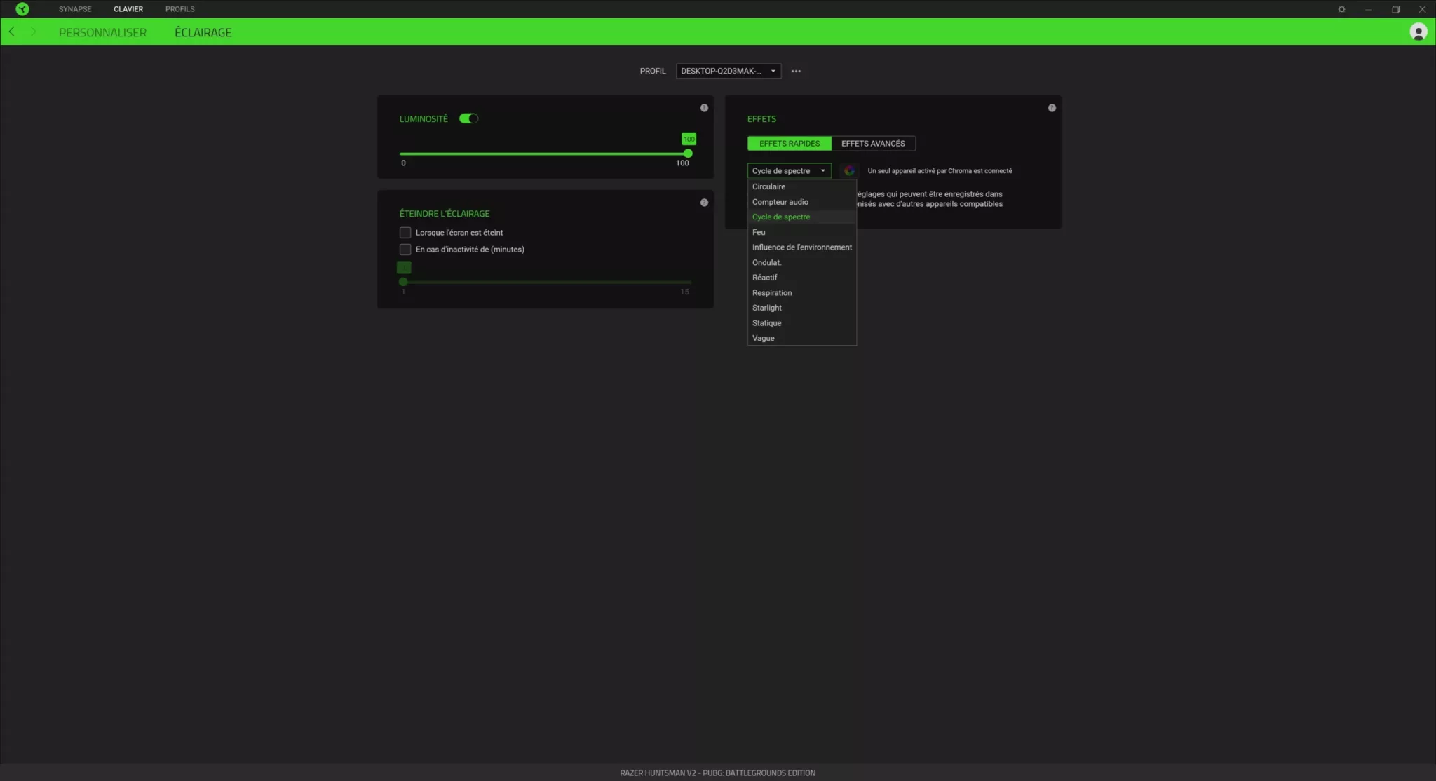 RAZER Huntsman Synapse 013