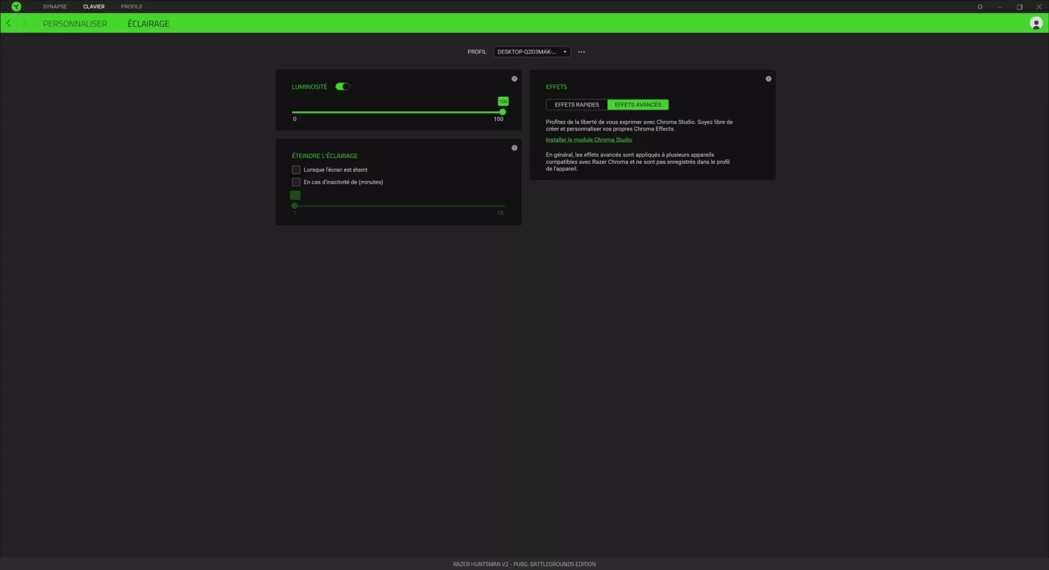 RAZER Huntsman Synapse 014