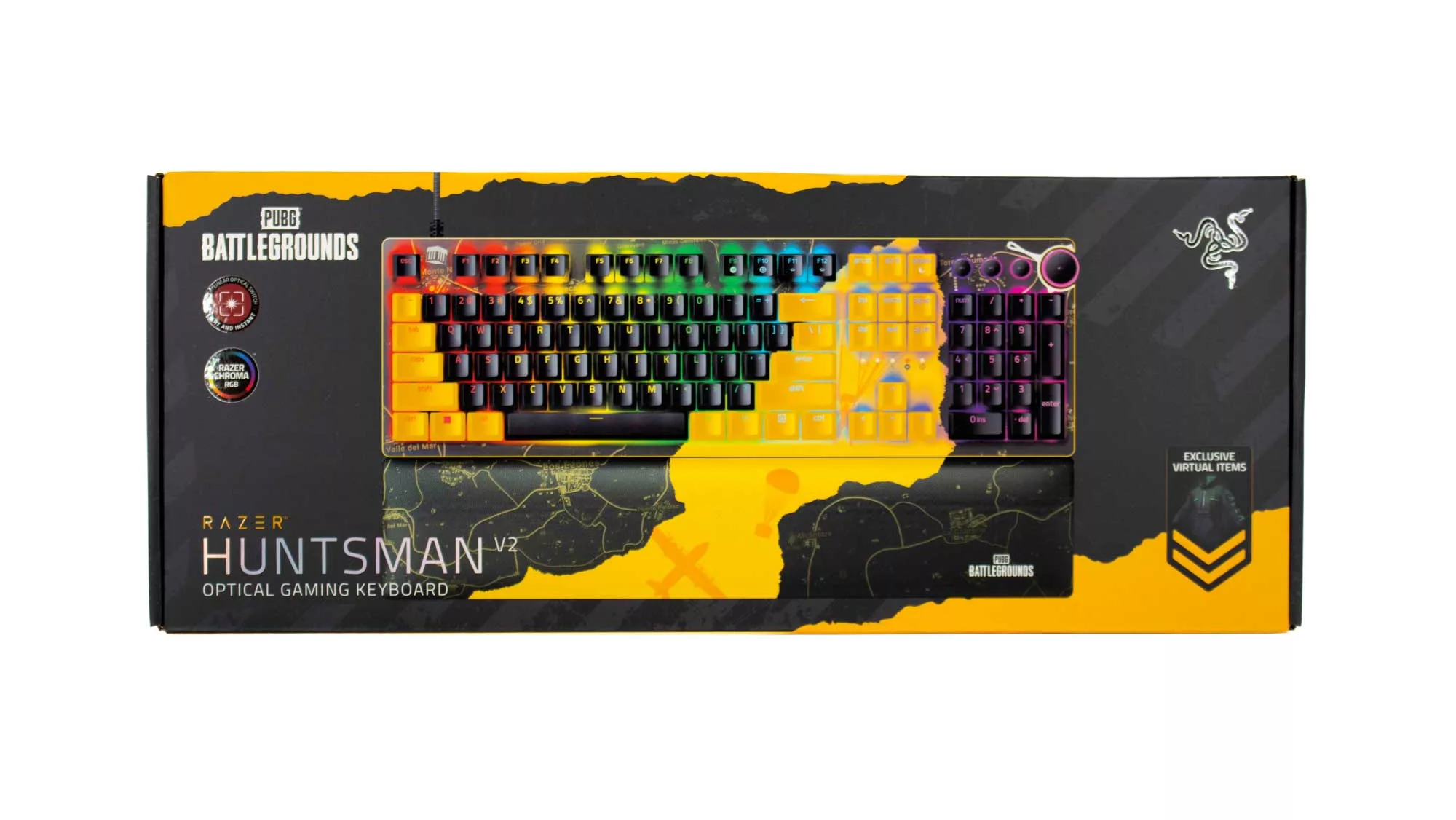 RAZER Huntsman V2 PUBG Battleground Emballage Face