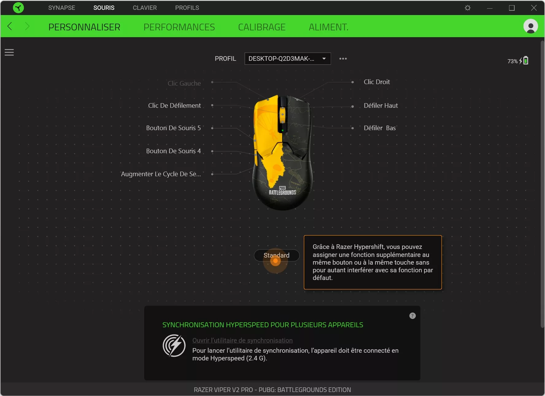 RAZER Viper V2 Pro PUBG Battleground Logiciel Synapse 2