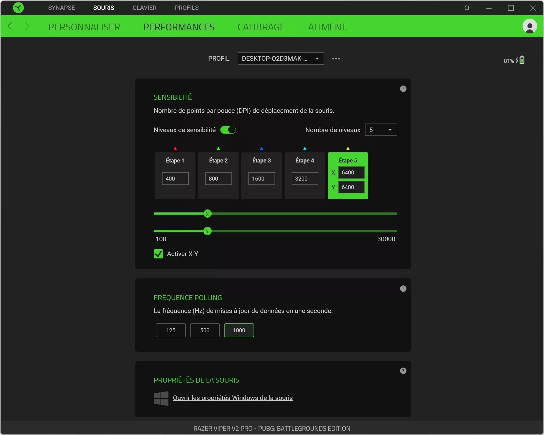 RAZER Viper V2 Pro PUBG Battleground Logiciel Synapse 7