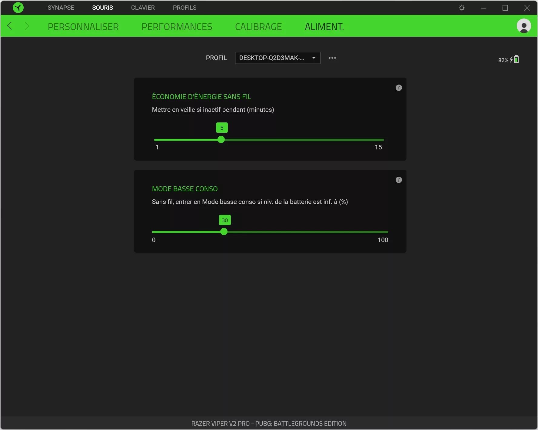 RAZER Viper V2 Pro PUBG Battleground Logiciel Synapse 9