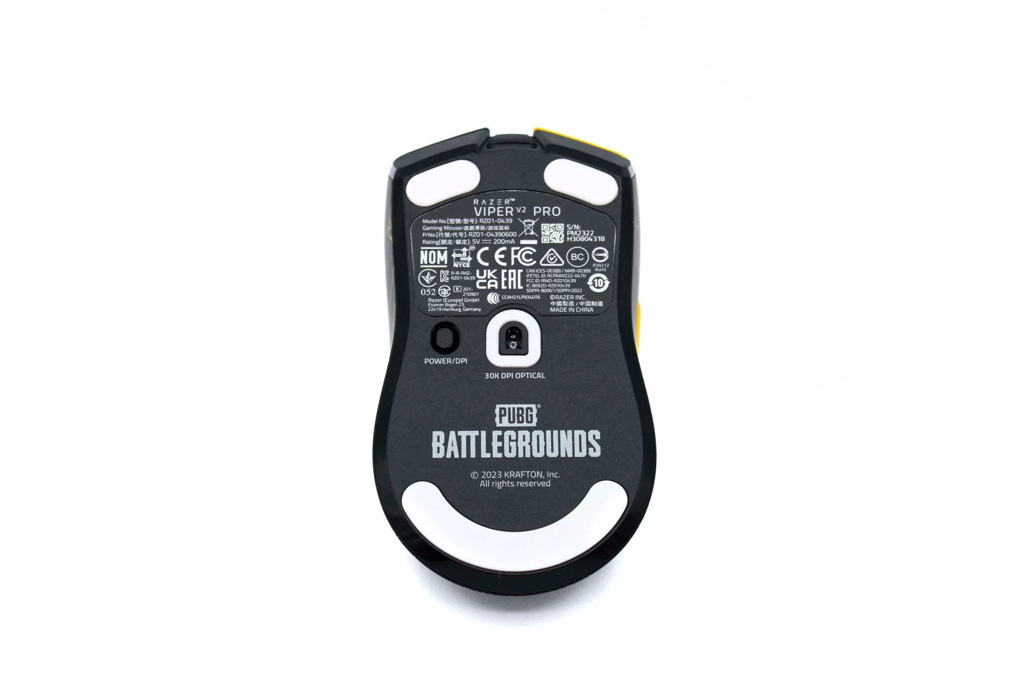 RAZER Viper V2 Pro PUBG Battlegrounds Dessous