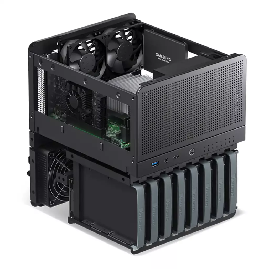 Du Mini-ITX pour accueillir 8 disques de 3,5", voici le JONSBO N3 3 boitier jonsbo n3 inside