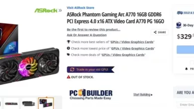 Nouvelle ASRock Phantom Gaming Arc A770 16GB 16 carte graphique asrock phantom gaming arc a770 16gb newegg